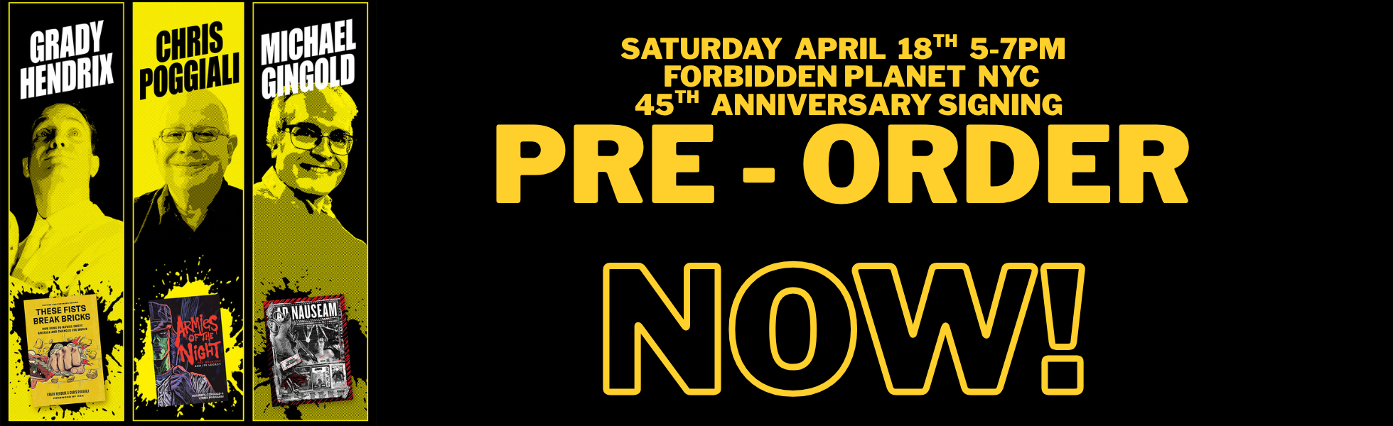 Forbidden Planet NYC - 45th Anniversary Signing